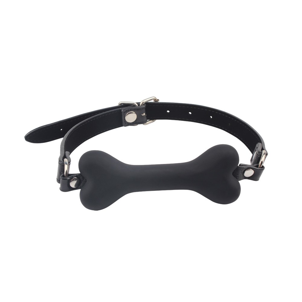 Doggle Bone Bit Gag-Black