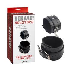 Obey Me Leather Ankle Cuffs — photo 1