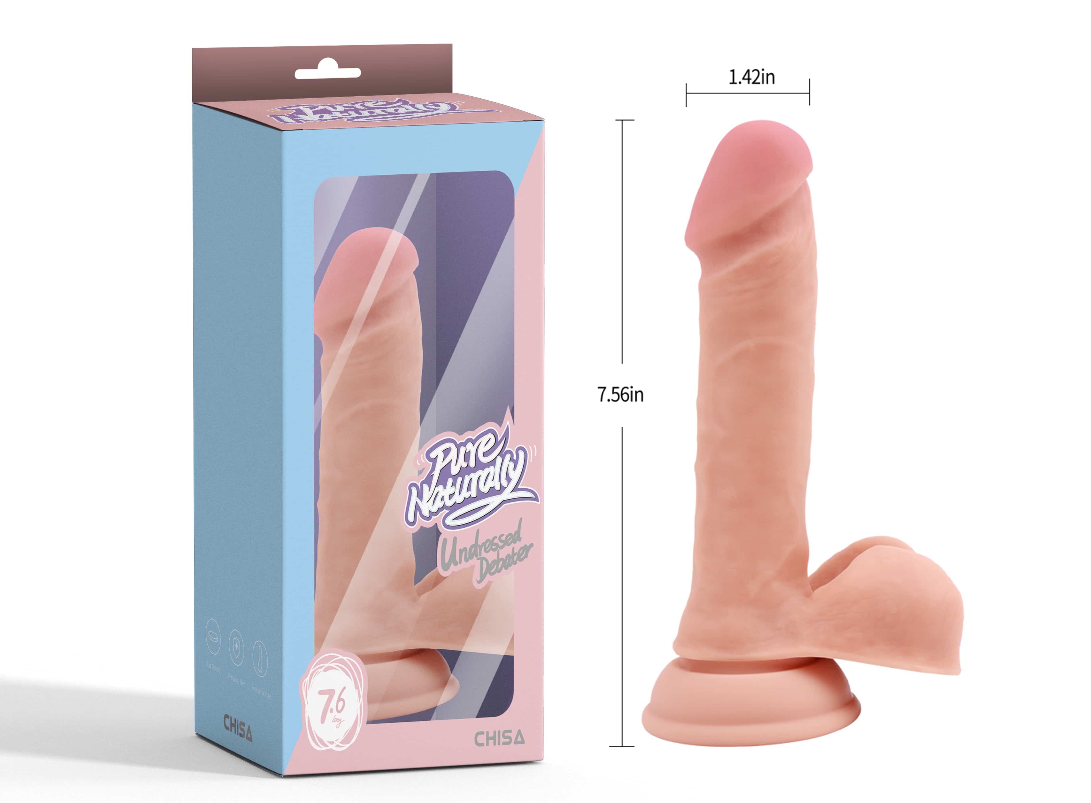 Dual-Density Silicone Dildo — The Debater — photo 6
