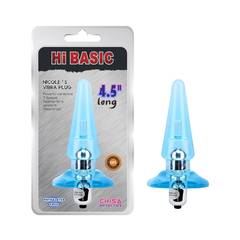 Nicole's Vibra Plug 4.5″ — Blue — photo 1