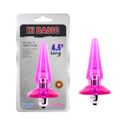 Nicole's Vibra Plug 4.5″ — Pink